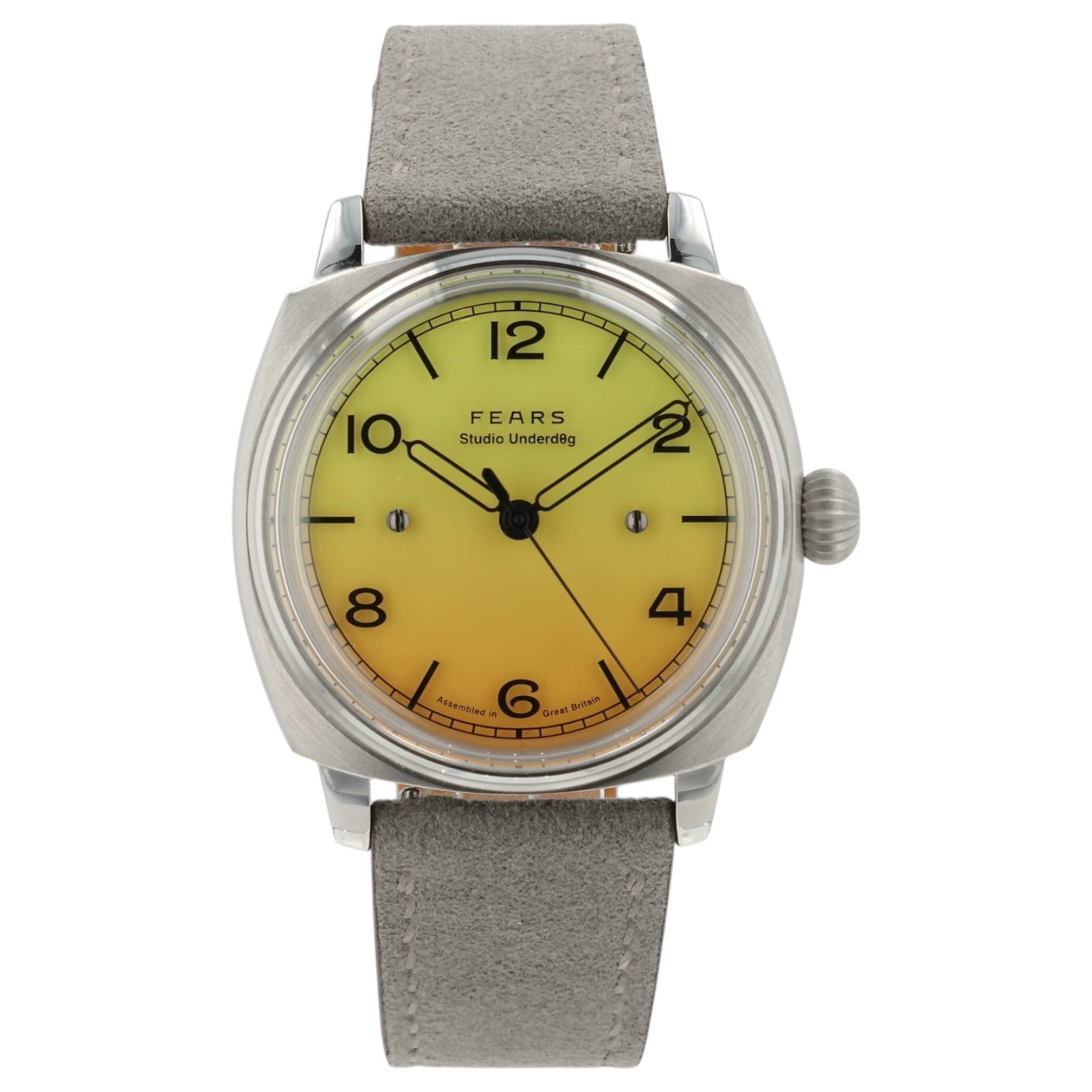 Studio Underdog X Fears Mimosa Orange & Yellow Dial 38mm Manual Wind Mens Watch