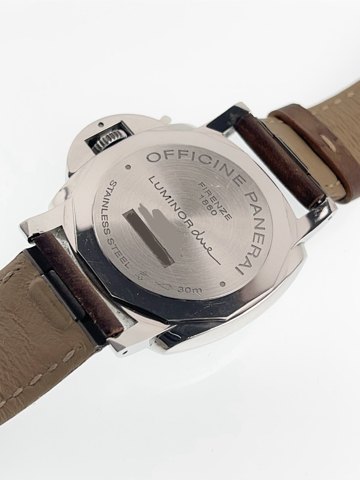 Panerai Luminor Due Stainless Steel Grey Dial 38mm Automatic Mens Watch PAM00755