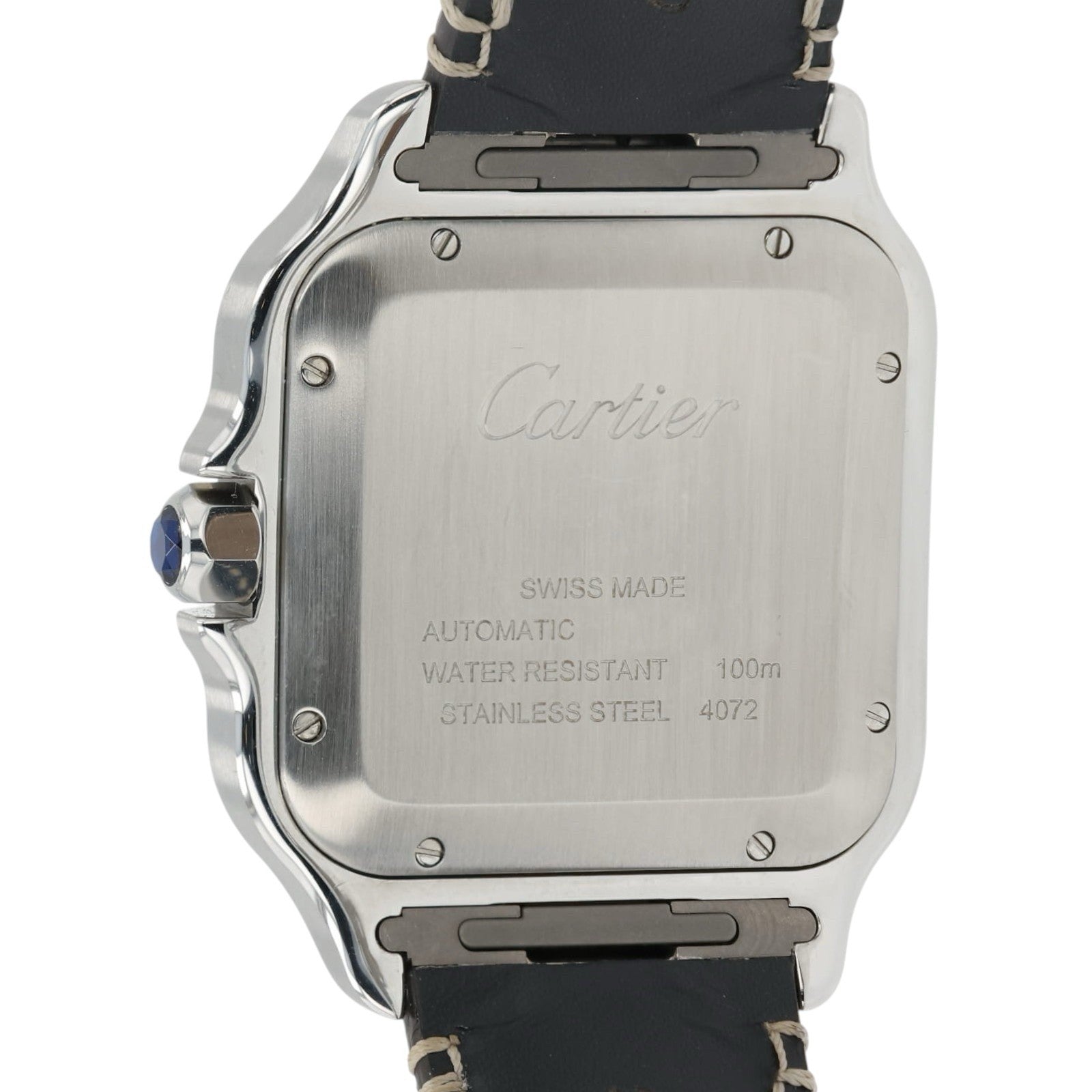 Cartier Santos Silver Dial Gold & Steel 39x47mm Manual Wind Men’s Watch W2SA0006