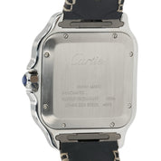 Cartier Santos Silver Dial Gold & Steel 39x47mm Manual Wind Men’s Watch W2SA0006