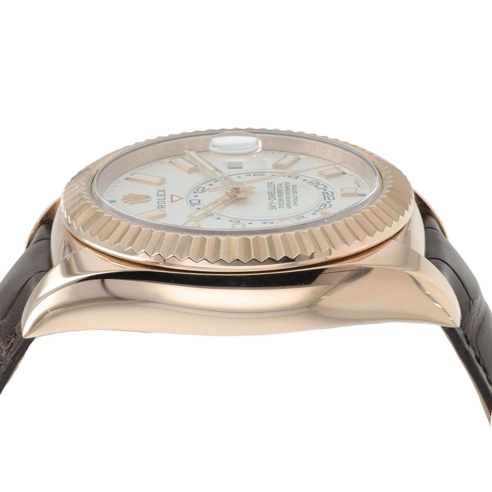 Rolex Sky-Dweller White Dial 18k Rose Gold 42mm Automatic Men’s Watch 326135