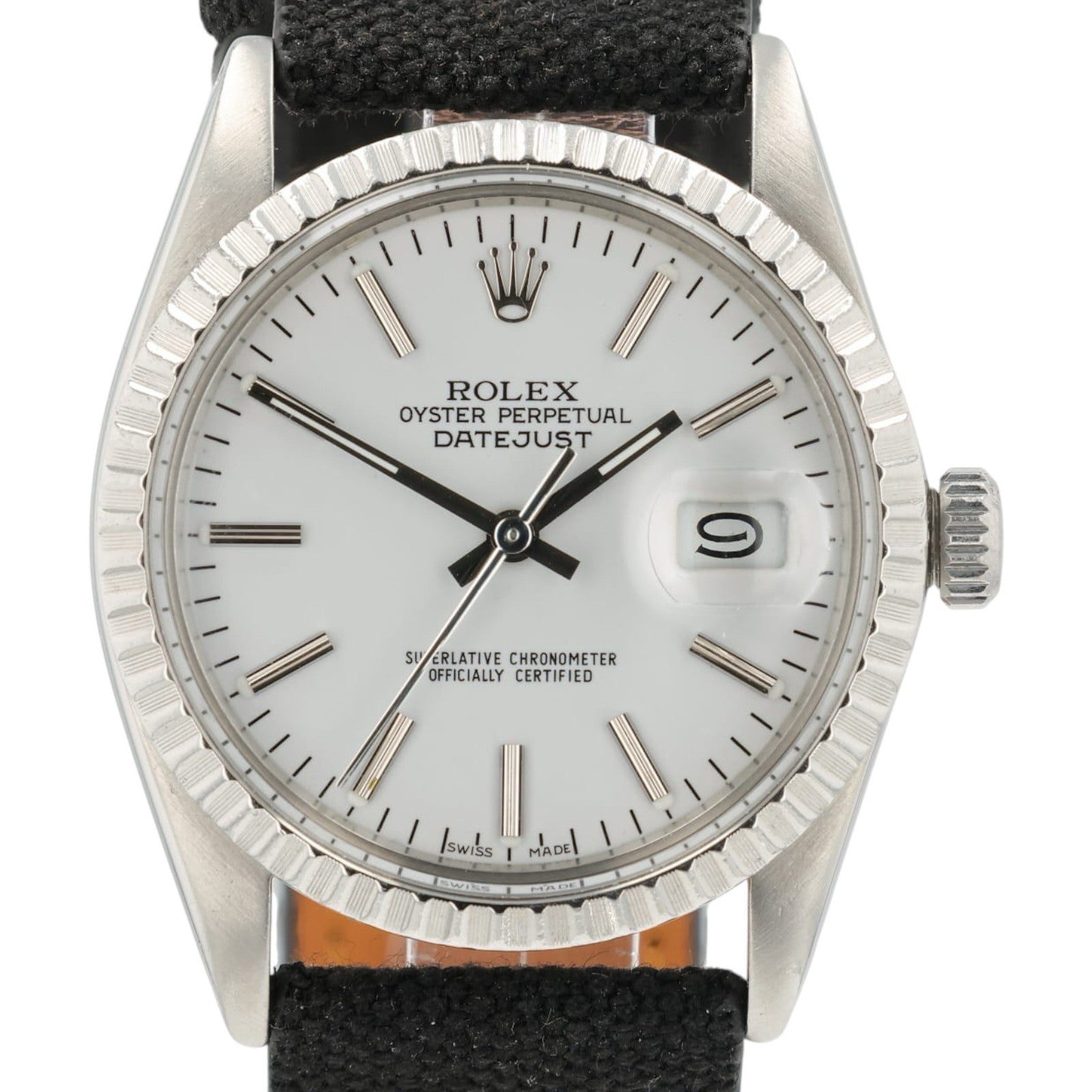 Rolex Datejust White Dial Stainless Steel 36mm Automatic Men’s Watch 16030