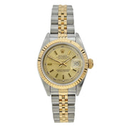 Rolex Datejust 26 Automatic Gold Color Dial 18k Yellow Gold & Steel Case 69173