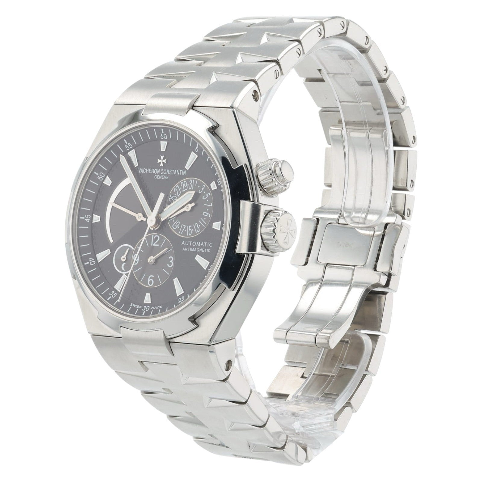 Vacheron Constantin Black Dial Stainless Steel 42mm Automatic Mens Watch 47450