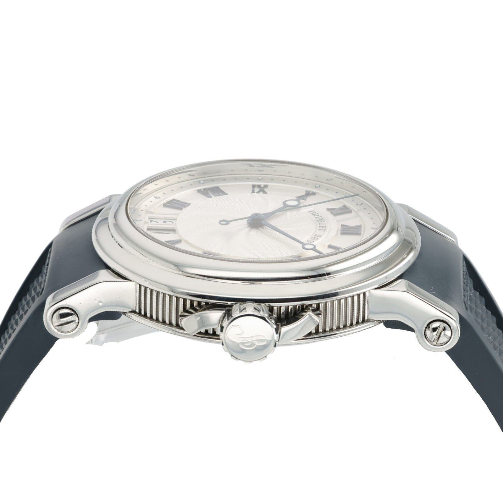 Breguet Marine Big Date Silver Dial Stainless Steel 39mm Automatic Mens 5817