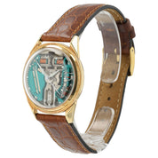 Bulova Accutron Spaceview Skeleton Dial 18k Gold 34mm Men's Watch