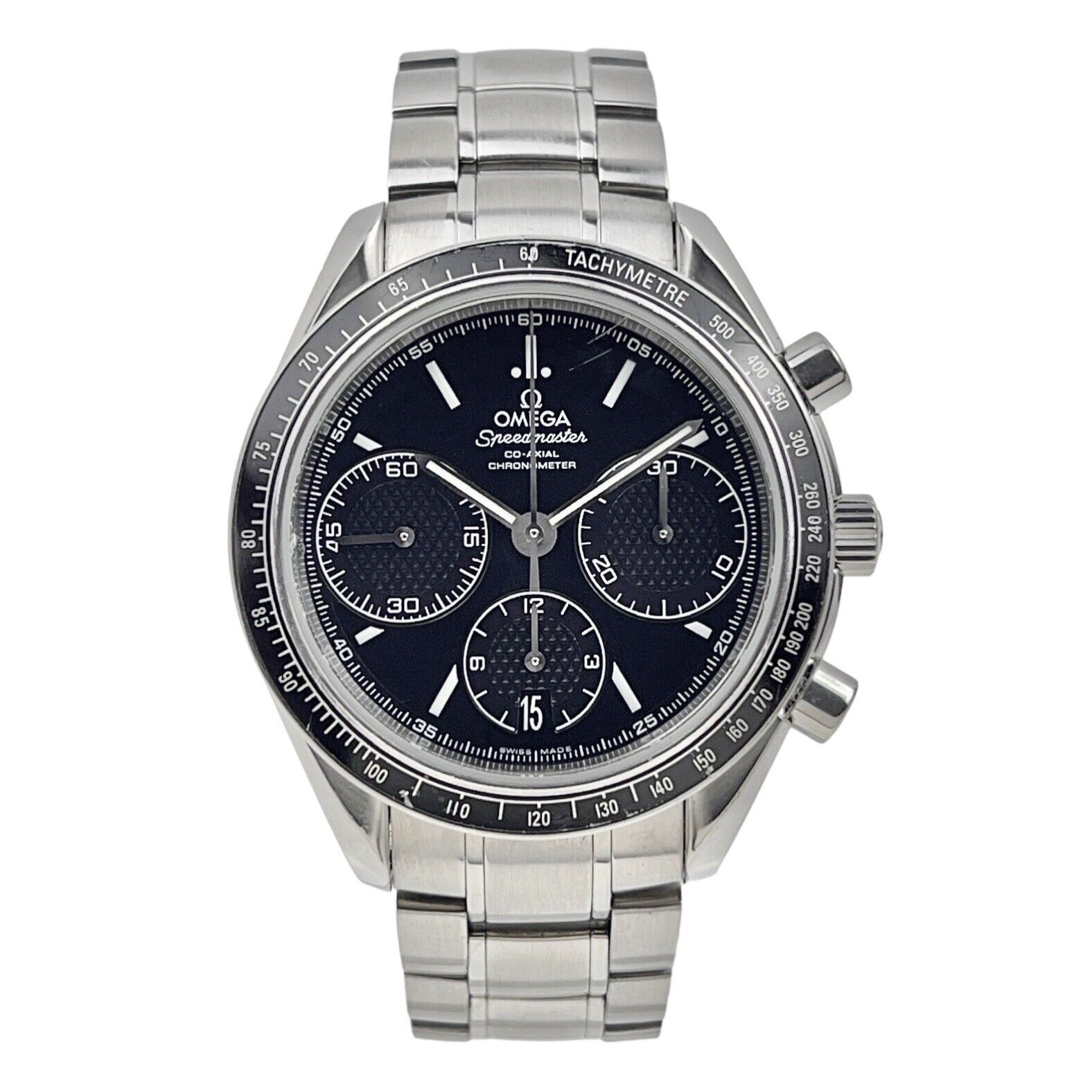 Omega Speedmaster Racing Steel Black 40mm Automatic Men’s Watch - Box/Papers