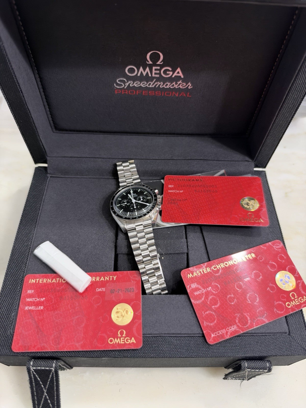 2023 Omega Speedmaster Steel Black Dial 42mm Manual Watch 310.30.42.50.01.001