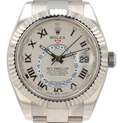 Rolex Sky-Dweller 18k White Gold Ivory Dial 42mm Automatic Men’s Watch 326939