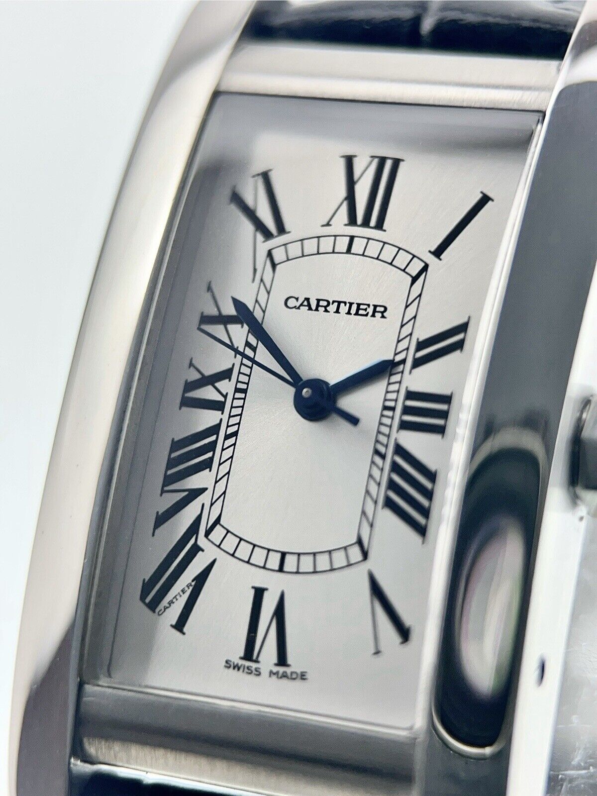 Cartier Tank Americaine Steel Silver Color Dial 22mm Automatic Men’s WSTA0017