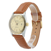 Rolex Datejust Champagne Dial Gold & Steel 36mm Automatic Men’s Watch 1603