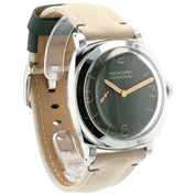 Panerai Radiomir Stainless Steel Green Dial 45mm Automatic Mens Watch PAM00995