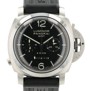 Panerai Luminor GMT 8 Days Black Dial Steel 44mm Manual Men's Watch PAM00275