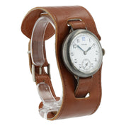 Rolex Trench Watch White Dial Silver Case 33mm Manual Wind Unisex Watch