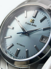 NEW 2025 Grand Seiko Steel Ice Blue Dial 37mm Automatic Mens Watch SBGR325G