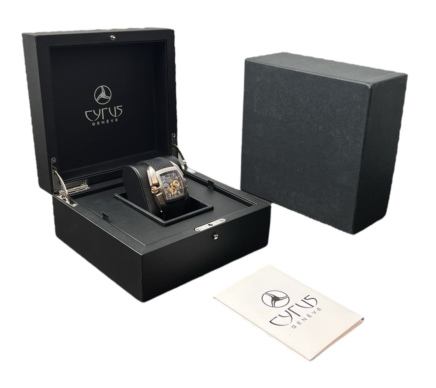 Cyrus Kuros Titanium Black Dial 44mm Automatic Movement Mens Watch 598.201.A