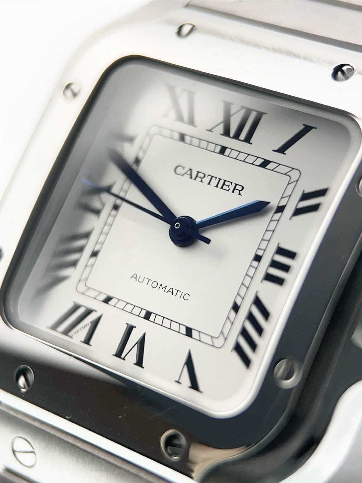 Cartier Santos Stainless Steel Silver Dial 35mm Automatic Men's Watch WSSA0029