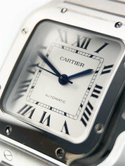 Cartier Santos Stainless Steel Silver Dial 35mm Automatic Men's Watch WSSA0029