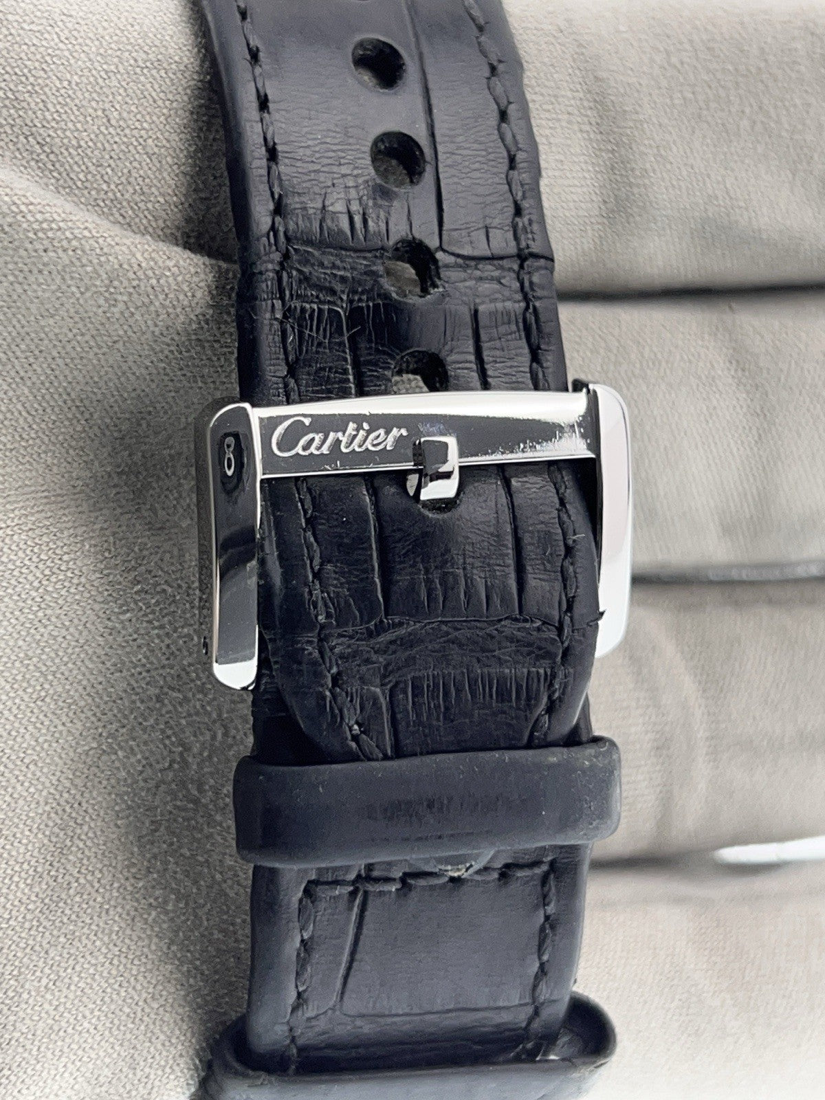 Cartier Tank Divan Steel Silver Dial 31mm Quartz Movement Womens Watch W6300255