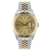 Rolex Datejust Gold & Steel Champagne Dial 36mm Automatic Men’s Watch 16233