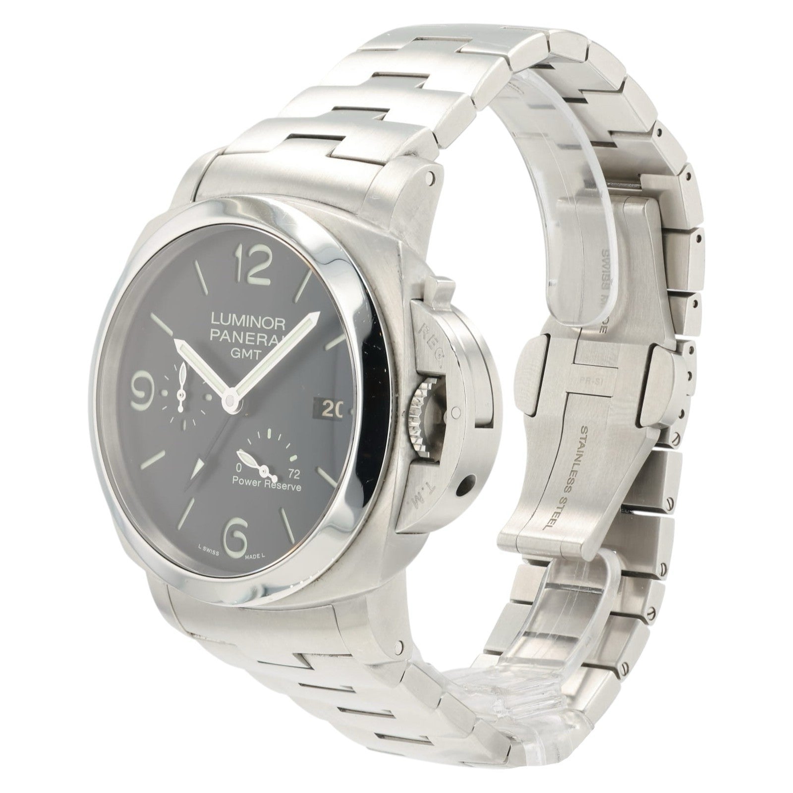 Panerai Luminor Black Dial Stainless Steel 44mm Automatic Men’s Watch PAM00347