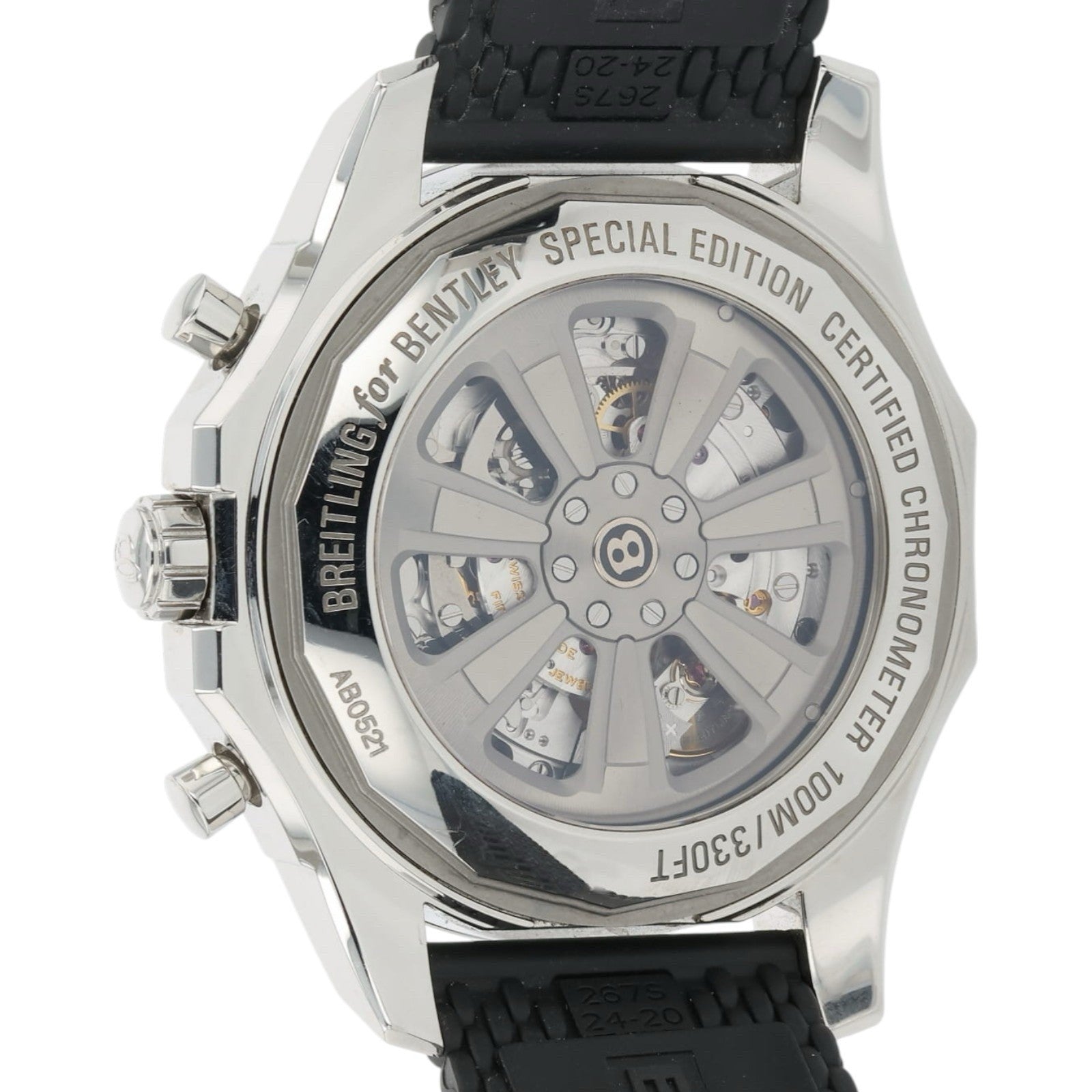 Breitling Bentley White Dial Stainless Steel 49mm Automatic Men’s Watch AB0521