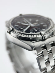 Breitling Blackbird Stainless Steel Black Dial 39mm Automatic Mens Watch A13350