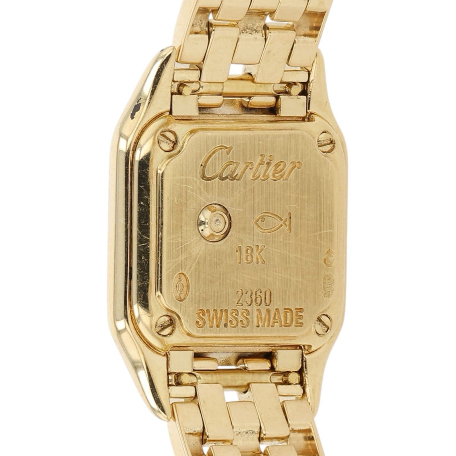 Cartier Panthere Mini White Dial 18k Gold 17mm Quartz Ladies Watch W25034B9