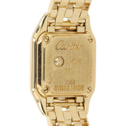 Cartier Panthere Mini White Dial 18k Gold 17mm Quartz Ladies Watch W25034B9