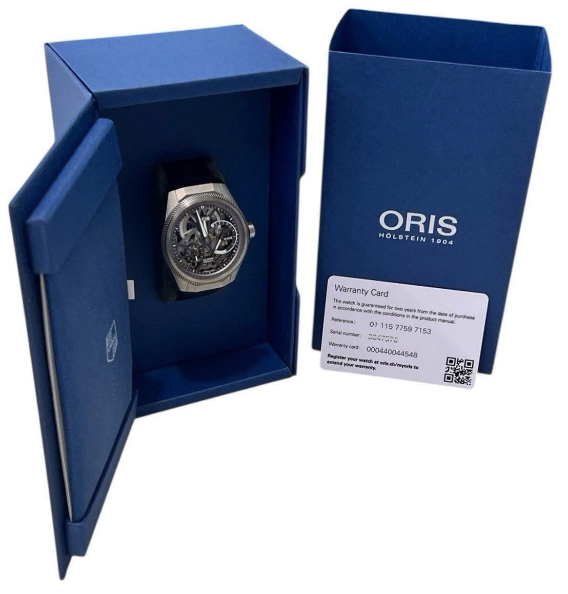 Oris ProPilot X Titanium Skeleton Dial 44mm Manual Wind Mens 01 0115 7759 7153