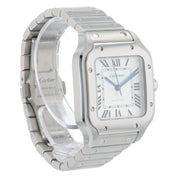 Cartier Santos WSSA0029 Automatic Stainless White Dial Midsize Unisex Watch 35mm