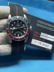 TUDOR Black Bay Pepsi GMT M79830RB-0003 On Fabric Strap Automatic Men’s Watch