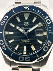 TAG HEUER Aquaracer Calibre 5 WAY201B Automatic Movement Men’s Watch W/ B&P