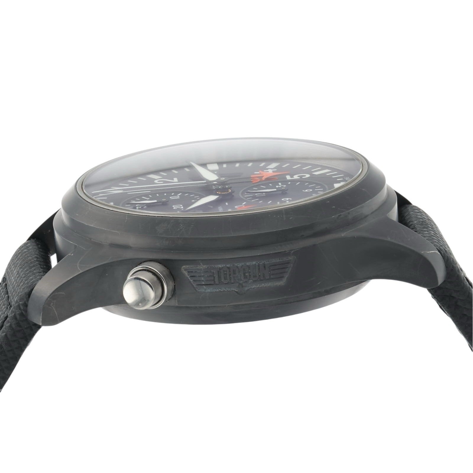 IWC Pilot Chronograph Top Gun Ceramic Black Dial 46mm Automatic Mens IW379901