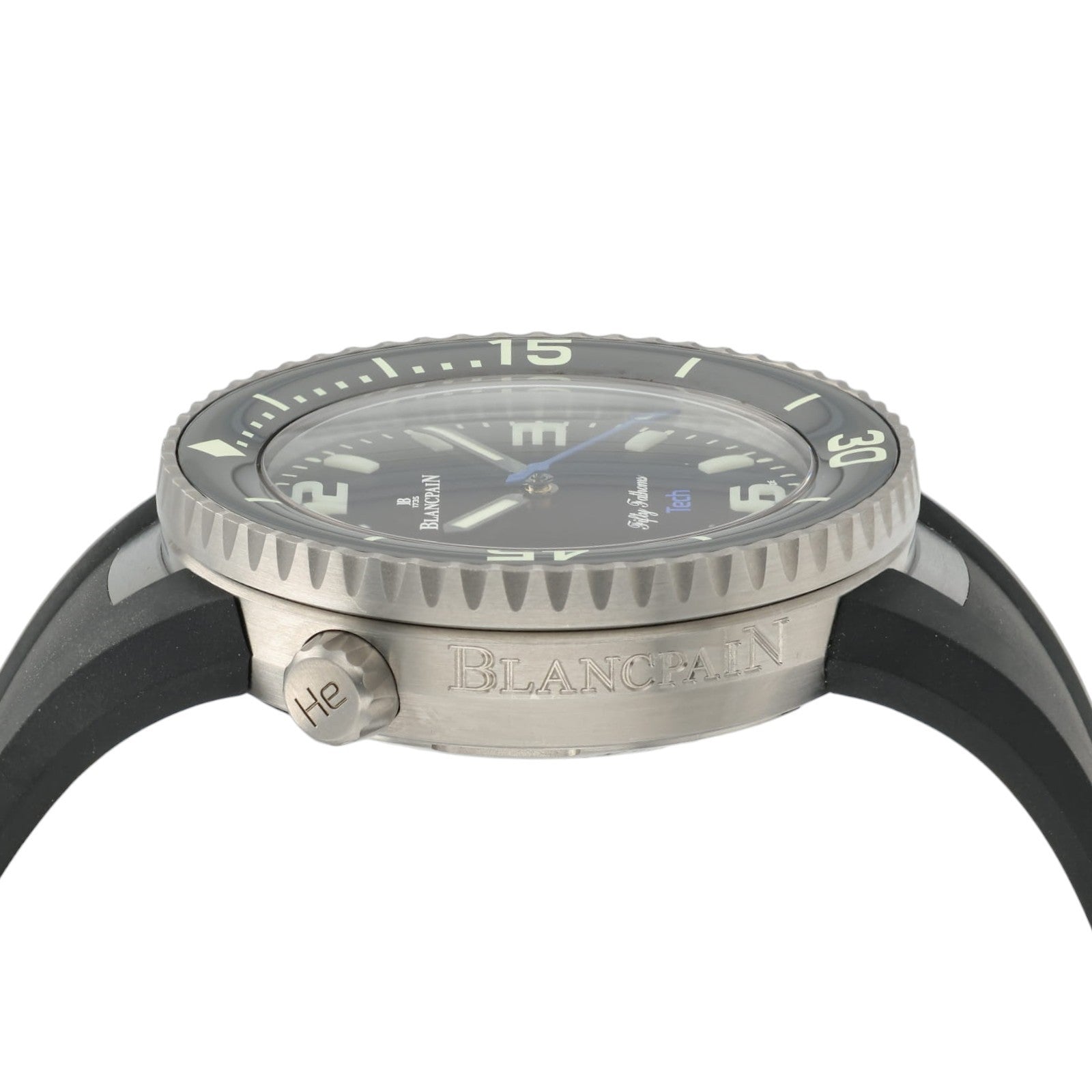 Blancpain Fifty Fathoms Tech Black Dial Titanium 45mm Automatic Mens Watch 5029