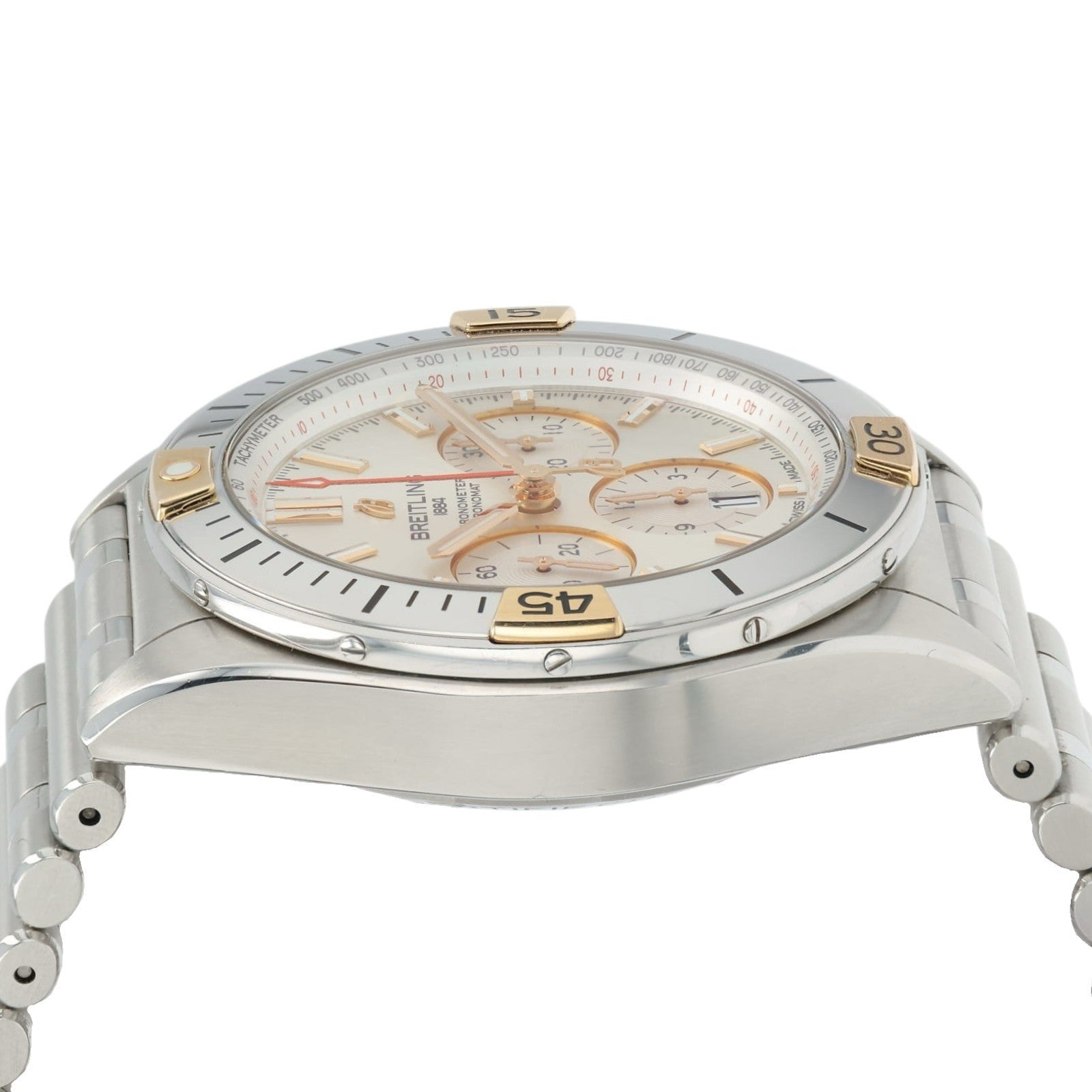 Breitling Chronometer Silver Dial Gold & Steel 42mm Automatic Men’s Watch IB0134