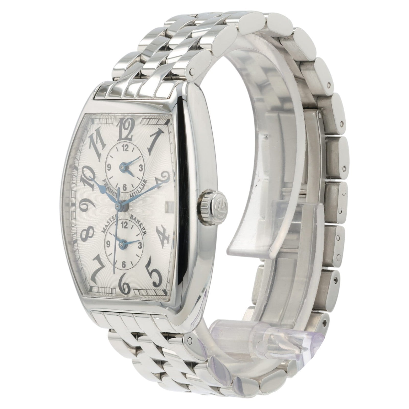 Franck Muller Master Banker Silver Dial Steel 32mm Automatic Mens Watch 2852MB