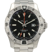 Breitling Avenger GMT Black Dial Steel 44mm Automatic Men's Watch A32320