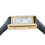 Cartier Tank Solo W5200024 3168 24mm Silver Roman Rose Gold Ladies Watch