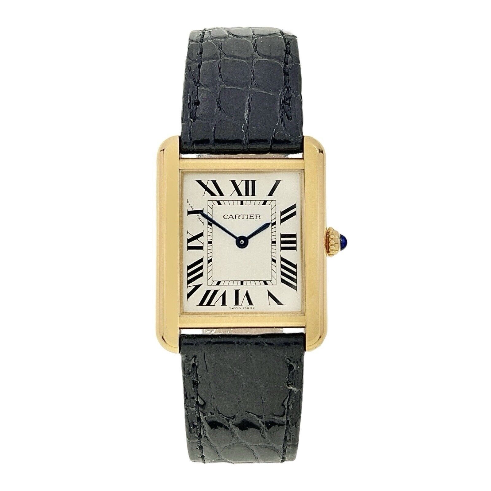 Cartier Tank Solo 18k Yellow Gold 24mm Quartz Women’s Watch W5200002 - Box/Paper