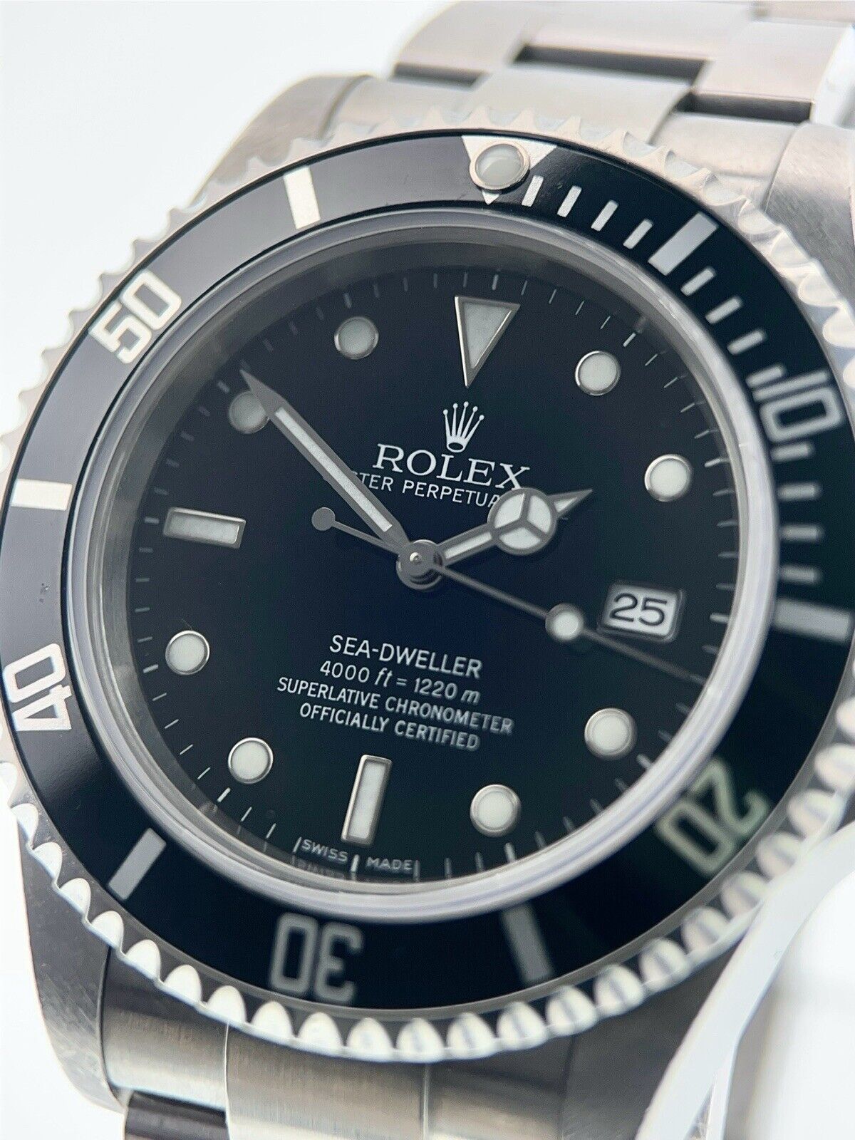 Rolex Sea-Dweller Stainless Steel Black Dial 40mm Automatic Men’s Watch 16600