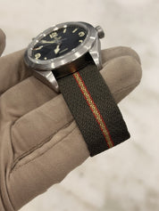 2022 Tudor Ranger Stainless Steel Black Dial Fabric Strap Mens Watch 79950 - B/P