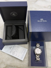 2021 Grand Seiko Heritage “Shunbun” Pink Dial Titanium 40mm Watch SBGA413