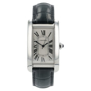 Cartier Tank Americaine Silver Dial Stainless Steel 26mm Auto Watch WSTA0018