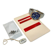 Omega Seamaster Diver Gold & Steel Blue Dial 42mm Auto Mens 210.20.42.20.03.001