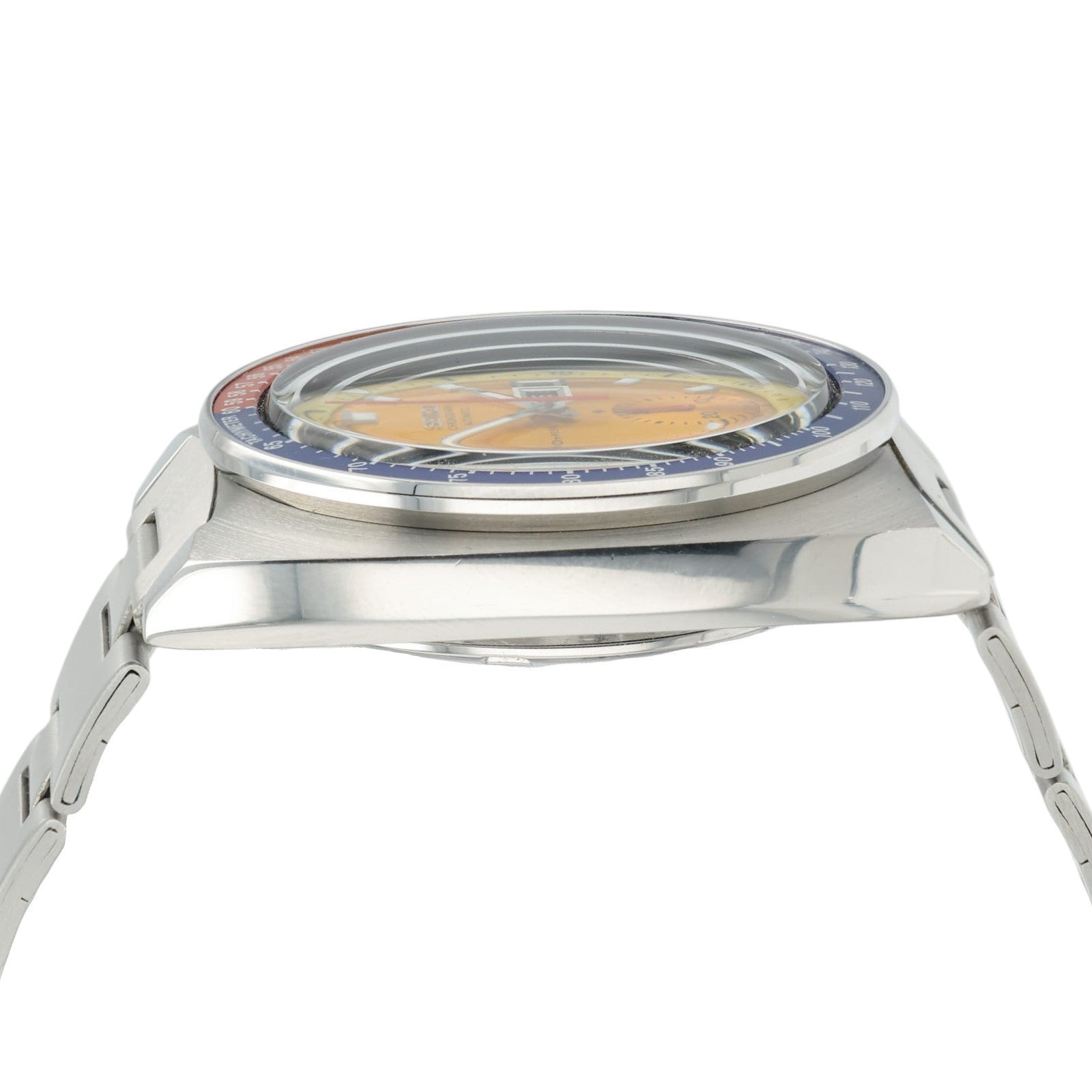 Seiko Pogue Chrono Yellow Dial Stainless Steel Automatic Men's Watch 6139-6002