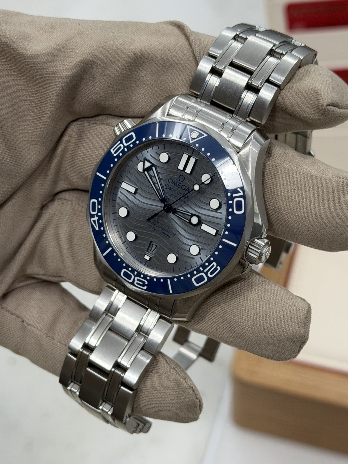 2022 Omega Seamaster Gray Dial 42mm Automatic Mens Watch 210.30.42.20.06.001