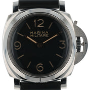 Panerai Marina Militare Black Dial Steel 47mm Manual Wind Men’s Watch PAM00673