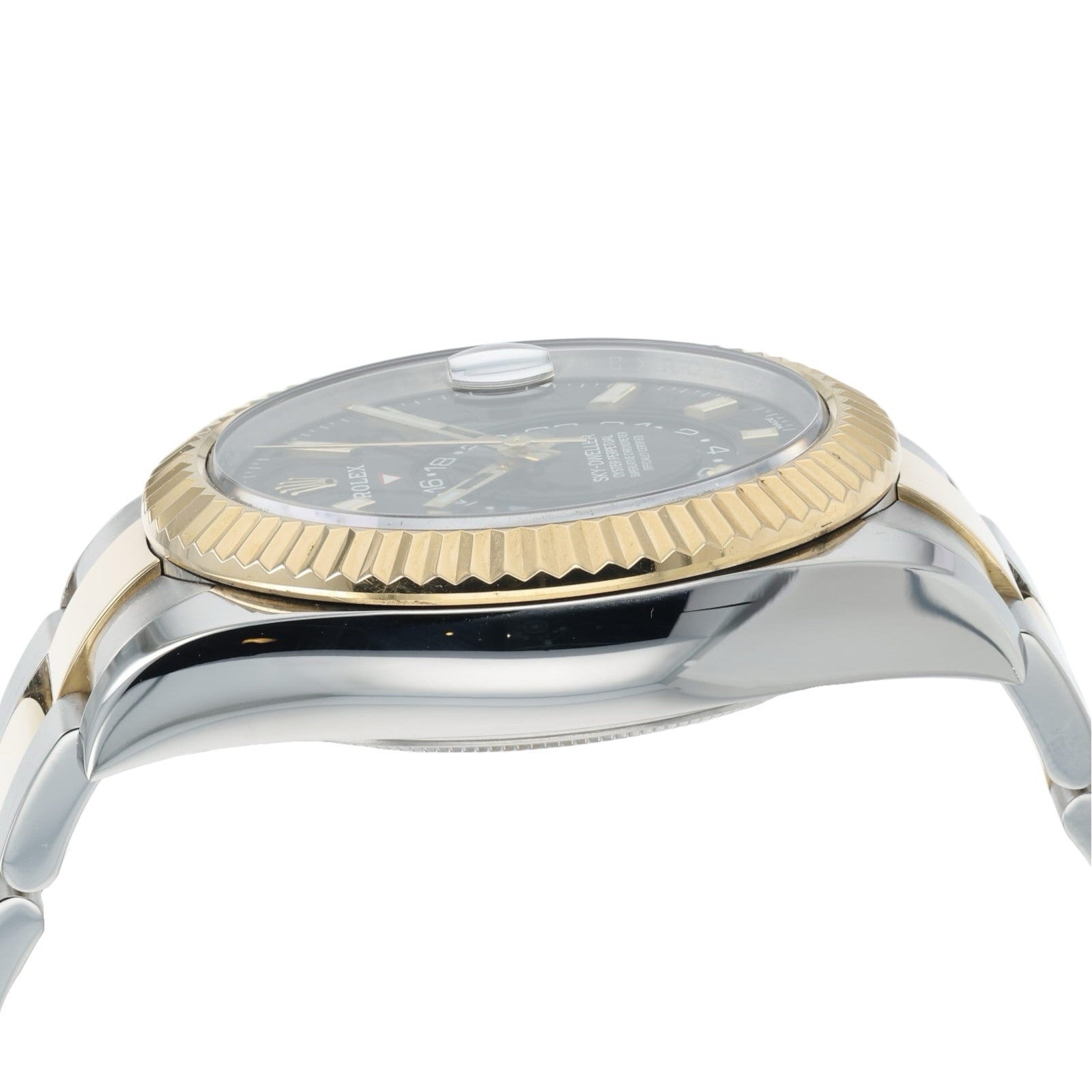 Rolex Sky-Dweller Steel & Yellow Gold Black Dial 42mm Automatic Men's 326933