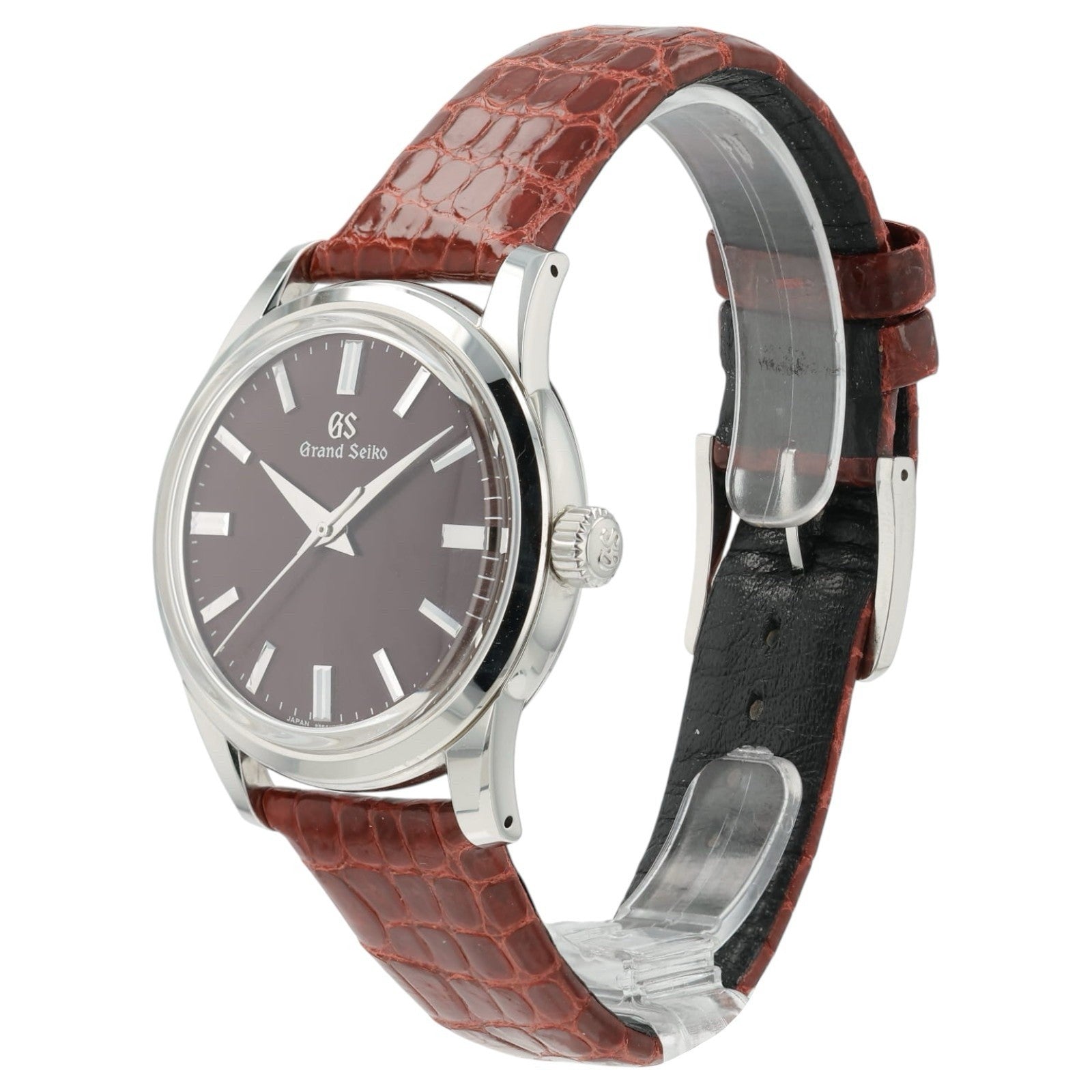 Grand Seiko Flow of Seasons Burgundy Dial Steel 37.3mm Manual Wind Mens SBGW287G